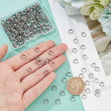 202 Stainless Steel Beads, Rondelle, Stainless Steel Color, 7x3mm, Hole: 4.5mm, 200pcs/box