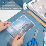 A5 Transparent PET Double Sided Adhesive Stickers, for DIY Card, Rectangle, Clear, 211x148x0.1mm