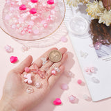 DIY Cute Beaded Stretch Bracelet Making Kit, Including Flower & Star & Bowknot & Heart & Butterfly & Candy Acrylic Beads, Elastic Thread, Pink, 20x34x5.5mm, Hole: 1.8mm, Beads: 150Pcs/bag