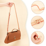 Imitation Leather Adjustable Bag Straps, with Alloy Swivel Clasps, Crossbody Bag Replacement Accessories, Beige, 100~119x1.8x0.33cm