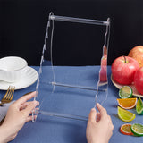 Transparent Acrylic Fruit Knife Display Stands, Detachable Knife Holders for Home Kitchen, Store, Exhibition, Clear, 180x150x240mm