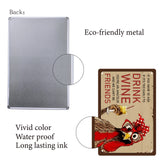 Rectangle Metal Iron Sign Poster, for Home Wall Decoration, Rooster Pattern, 200x300x0.5mm