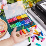 60Pcs 10 Colors EVA Foam Pencil Gripper, Pencil Holder, for Kids Students, Mixed Color, 37.5x12.5mm, Inner Diameter: 8mm, 6pcs/color