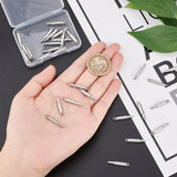 30Pcs 201 Stainless Steel Pendants, Knife, Stainless Steel Color, 23x3.5x3mm, Hole: 1.5mm