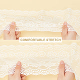 Lace Embroidery Costume Accessories, Applique Patch, Sewing Craft Decoration, Flower, White, 175~180mm