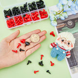 Plastic Doll Nose Sets, with Washers, Craft Safety Nose, for Crochet Toy and Stuffed Animals, Red, 6~12.5x8~17x14~19mm