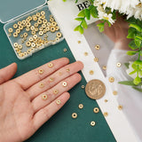 100pcs 10 styles Alloy Spacer Beads, Flower/Rondelle/Flat Round, Real 18K Gold Plated, 4~7mm, 10pcs/style