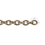 5 Yard Soldered Brass Cable Chains, Jewelry Making Chain, Cadmium Free & Nickel Free & Lead Free, Antique Bronze, 3x2x0.6mm