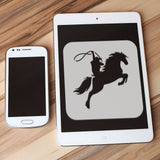 9Pcs 9 Styles PET Hollow Out Drawing Painting Stencils, for DIY Scrapbook, Photo Album, Horse, 150x150mm, 9 styles, 1pc/style, 9pcs/set.