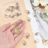 DIY Flower Leverback Earring Making Kits, Including 304 Stainless Steel Leverback Earring Settings, Acrylic Rhinestone Cabochons, Stainless Steel Color, 40pcs/box