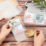 16Pcs 4 Style A6 Size 6 Holes Binder Pockets,  Binder Pouch Folders, Waterproof PVC Pouch, Document Filing Bags, Name Cards & Receipt Storage Bag, Clear, 178x106x0.5mm, Hole: 5mm, Inner Diameter: 58~170x58~93mm, 4pcs/style
