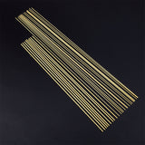 30Pcs 2 Styles Brass Support Rods, for Clay Doll Makings, Bar, Golden, 20~25x0.1~0.15cm