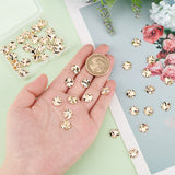 50Pcs Brass Charms, Flat Round, Real 18K Gold Plated, 10x1.5mm, Hole: 1.5mm