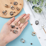 12 Sets 3 Colors Alloy Ball Studs Rivets, for Phone Case DIY, DIY Leather Belt, Handbag, Purse Accessories, with Philip's Head Screw and Split Rings, Mixed Color, 21x16x12mm, Screw: 8x7mm, 4sets/color