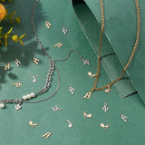 60Pcs 6 Style 304 & 201 Stainless Steel Charms, Musical Note, Golden & Stainless Steel Color, 10pcs/style