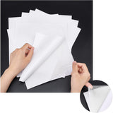 Cotton & Paper Pad Stickers, with Double Adhesive Back, for Anti Slip Accessories, Rectangle, White, 200x201x0.2mm