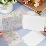 Plastic Embossing Folders, Concave-Convex Embossing Stencils, for Handcraft Photo Album Decoration, Stain Pattern, 148x105x2.5mm