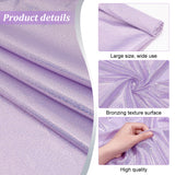 Laser Polyester Bronzing Fabric, for DIY Crafting and Clothing, Plum, 150x0.01cm