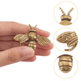 3Pcs 3 Style Brass Display Decorations, Home Decorations, Dragonfly & Bees & Butterfly, Antique Bronze, 31~33x37~58.5x12~19mm, 1pc/style