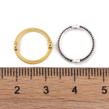 180Pcs 9 Style Alloy Bead Frame, Round Ring, Mixed Color, 8.5~13x8.5~13x3mm, Hole: 1.6mm, Inner Diameter: 6.5~10mm, 20pcs/style