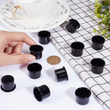 Aluminum Candle Cup, Jar Candle Making Accessories, Black, 2.65x1.9cm, Inner Diameter: 2.2cm