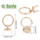 &reg Alloy Bag Hanger for Purse Making Supplies, with Iron Shim, Bag Repalcement Accessories, Light Gold, 4.55x3.3x2.2cm
