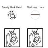 Iron Wall Signs, Metal Art Wall Decoration, for Living Room, Home, Office, Garden, Kitchen, Hotel, Balcony, Human Pattern, 300x250x1mm