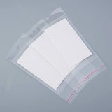 Cardboard Display Cards, Used for Necklace, Bracelet, Pendant and Barrette, with OPP Cellophane Bags, White, 9x5cm, 15.5x6cm