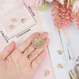 10Pcs Rack Plating Brass Micro Pave Cubic Zirconia Charms, with Jump Ring, Heart, Real 18K Gold Plated, 12x10.5x1.6mm, Hole: 3.2mm