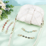 1 Sets Zinc Alloy Enamel Mobile Straps, with Alloy Swivel Lobster Claw Clasp, Flower, Mixed Color, 133mm, 5pcs/set