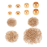 800Pcs 4 Style 304 Stainless Steel Spacer Beads, Rondelle, Golden, 1.5x0.8mm, Hole: 0.8mm, 200pcs/style