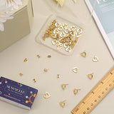 40Pcs 201 Stainless Steel Stud Earring Findings, with Hole & 316 Stainless Steel Pin & 40Pcs 304 Stainless Steel Ear Nuts, Golden, 11x11mm, Hole: 1.6mm, Pin: 0.7mm