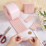 NBR Anticollision Strip, Corrugated Baby Table Bumper Guards, for Furniture Against Sharp Corners, PeachPuff, 80x8mm, 2m/roll