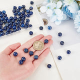 Natural Lapis Lazuli Beads Strands, Dyed, Round, 10mm, Hole: 1mm, about 19pcs/strand, 7.6 inch, 4 strands