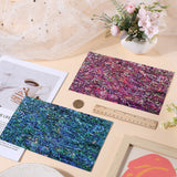 2 Sheets 2 Colors Plastic Abalone Shell Paper, for Wall Decoration, Rectangle, Mixed Color, 24x14x0.03cm, 1 sheet/color