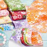 Cotton Cloth Set, Rectangle with Flower Pattern, Mixed Color, 50x50.5x0.01cm, 7pcs/set