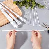 ABS Plastic Square Solid Bar Rods, for DIY Sand Table Architectural Model Making, Clear, 253x1~3x1~3mm