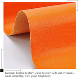Self-adhesive PVC Leather, Sofa Patches, Car Seat, Bed Leather Repair Subsidies, Dark Orange, 61.15x30.5x0.08cm