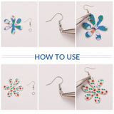 DIY PU Leather Earring Making Kits, for Valentine's Day, include Pendants, Iron Open Jump Rings, Brass Earring Hooks, Mixed Color,  Pendants: 32pcs/set