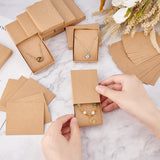 Rectangle Folding Cardboard Paper Drawer Boxes, for Rings, Bracelet and Watch Packaging, Tan, Finished Product: 7.3x5.35x1.3cm
