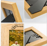 Natural Wood Photo Frames, for Tabletop Display Photo Frame, Rectangle, Peru, Word, 152x102mm
