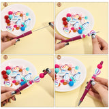 DIY Hot Air Balloon Beadable Pen Making Kit, Including Silicone & Rhinestone Spacer Beads, Ball-Point Pens, Mixed Color, 60Pcs/bag