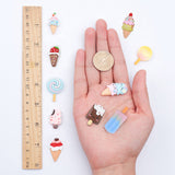 Resin Decoden Cabochons, Imitation Food, Mixed Color, 27x19.5x6mm