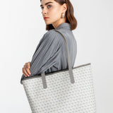 PU Imitation Leather Bag Handles, Sew on Bag Handles, Gray, 62.4x1.9x0.35cm, Hole: 1.6mm