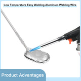 Low Temperature Easy Welding Aluminum Welding Wire, Round, Silver, 248x1.6mm