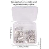 Brass Spacer Beads, Disc, Platinum, 7.4x7.2x1.7cm, 250pcs/box