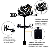 Orangutan Iron Wind Direction Indicator, Weathervane for Outdoor Garden Wind Measuring Tool, Other Animal, 240~245x358mm