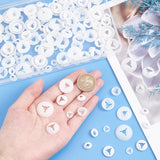 1 Set Plastic Eyes Washers, for Doll Making, Flat Round, White, 11x9x4mm, Hole: 3mm, 180pcs/set