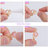 20Pcs Adjustable Brass Finger Ring Findings, Flower Filigree Ring Settings, Golden, US Size 6 3/4(17.1mm), Tray: 13x12mm