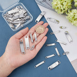 50Pcs 5 Style 201 Stainless Steel Links Connectors, Stamping Blank Tag, Horse Eye & Rectangle Oval , Stainless Steel Color, 10pcs/style